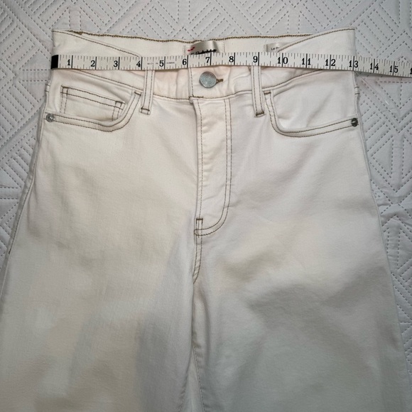Frame Le Palazzo Crop High Rise Wide Leg Size 26 In Au Natural Clean - Picture 5 of 14